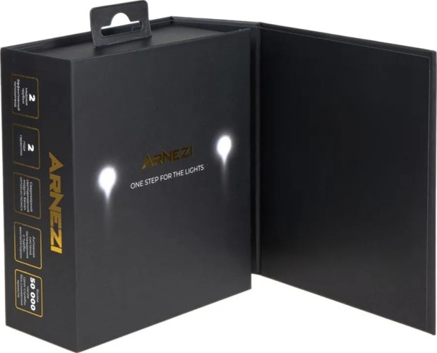 Лампа светодиодная ARNEZI 12/24V H11 65W 4900lm PGJ19-2 6000K Extra Vision LED 2 шт. DUOBOX IP68 A2000005 - изображение 2