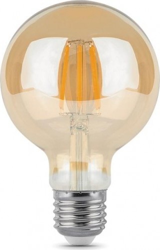 Лампа светодиодная филаментная GAUSS G95 filament g95 6w 550lm 2400к е27 golden led 105802006