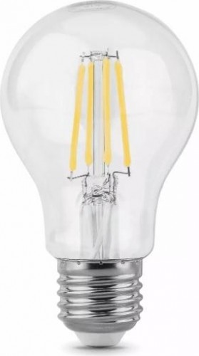 Лампа светодиодная филаментная GAUSS A60 filament а60 6w 630lm 4100к е27 led 102802206