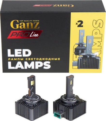 Лампа светодиодная GANZ 12/24V D3S/D3R 36W 3000lm 6000K 2 шт. DUOBOX IP68 GIP06368