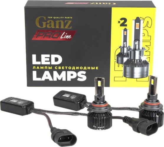 Лампа светодиодная GANZ 12/24V HB3 55W 4000lm 6000K 2 шт. DUOBOX IP68 GIP06362