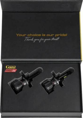 Лампа светодиодная GANZ 12/24V H7/H18 55W 4000lm 6000K 2 шт. DUOBOX IP68 GIP06360 - изображение 2