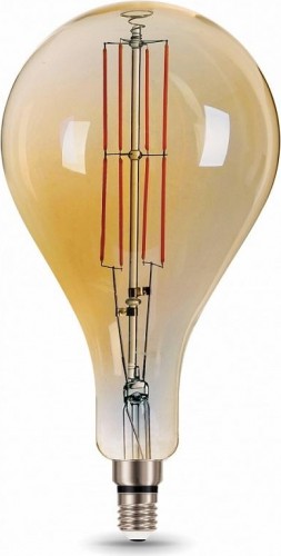 Лампа светодиодная GAUSS A160 filament а160 8w 780lm 2400к е27 golden straight l 149802008