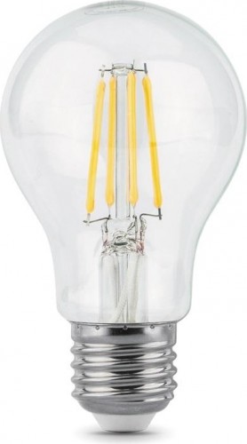 Лампа светодиодная GAUSS A60 filament а60 8w 780lm 4100к е27 led 102802208