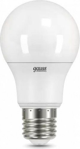 Лампа светодиодная GAUSS A60 elementary a60 7w 540lm 4100k e27 led 23227A