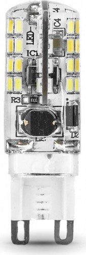 Лампа светодиодная GAUSS G9 g9 ac150-265v 3w 230lm 2700k силикон led 107709103