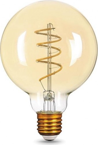 Лампа светодиодная GAUSS G95 filament g95 6w 360lm 2400к е27 golden flexible le 105802007