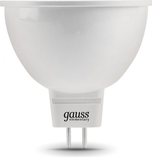 Лампа светодиодная GAUSS MR16 elementary 5.5w 430lm 3000к gu5.3 led 13516