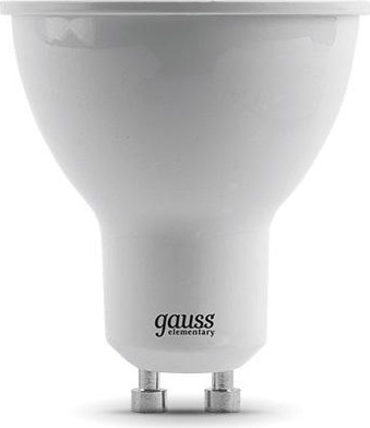 Лампа светодиодная GAUSS MR16 elementary 7w 530lm 3000к gu10 led 13617