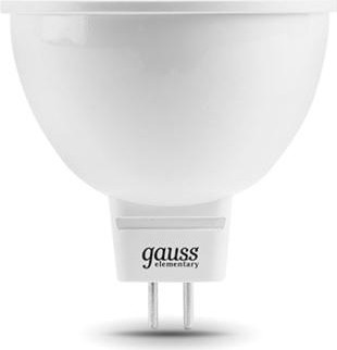 Лампа светодиодная GAUSS MR16 elementary 5.5w 470lm 6500к gu5.3 led 13536
