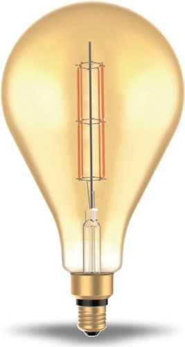 Лампа светодиодная GAUSS PS160 filament 6w 890lm 2700к е27 golden straight led 179802118