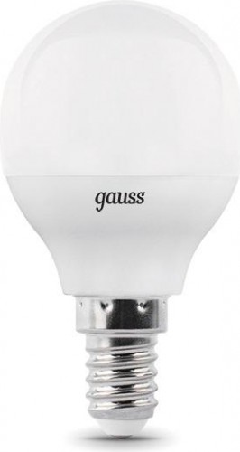 Лампа светодиодная GAUSS Шар шар 7w 590lm 4100к е14 диммируемая led 105101207-D