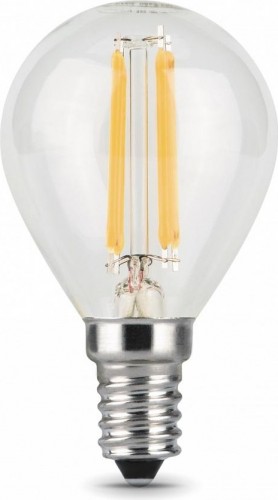 Лампа светодиодная GAUSS Шар filament шар 7w 550lm 2700к е14 шаг. диммирование  105801107-S