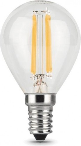 Лампа светодиодная GAUSS Шар filament шар 7w 580lm 4100к е14 led 105801207