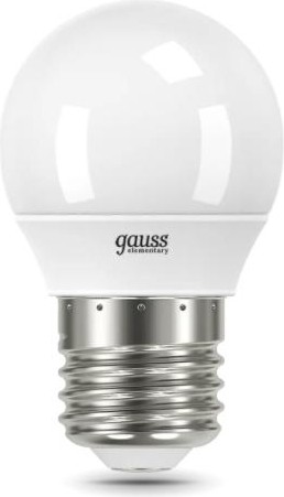 Лампа светодиодная GAUSS Шар elementary шар 12w 920lm 4100k е27 led 53222