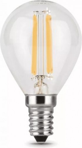 Лампа светодиодная GAUSS Шар filament шар 5w 420lm 2700к е14 led 105801105