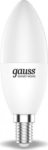 Лампа светодиодная GAUSS Smart home с37 5w 470lm 2700-6500к е14 rgbw диммируемая led 1190112 - изображение 2