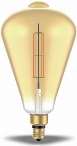 Лампа светодиодная GAUSS ST164 filament 6w 890lm 2700к е27 golden straight led 157802118