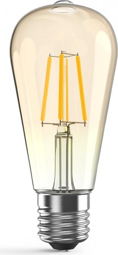 Лампа светодиодная GAUSS ST64 filament 6w 550lm 2400к e27 golden led 102802006