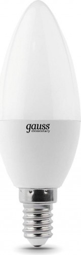 Лампа светодиодная GAUSS Свеча elementary 12w 950lm 6500k е14 led 33132