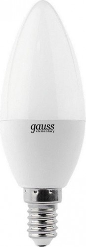 Лампа светодиодная GAUSS Свеча elementary 8w 520lm 3000k е14 led 33118 - изображение 2