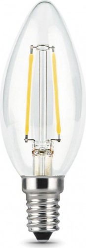 Лампа светодиодная GAUSS Свеча filament 9w 680lm 2700к е14 led 103801109