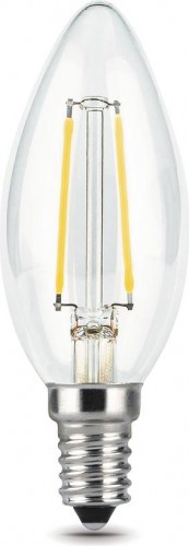 Лампа светодиодная GAUSS Свеча filament 5w 420lm 2700к е14 led 103801105
