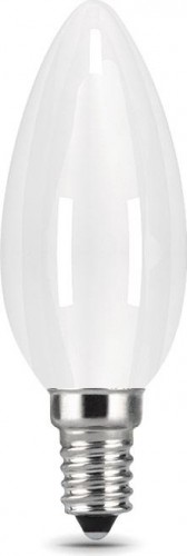 Лампа светодиодная GAUSS Свеча filament 5w 450lm 4100к е14 milky led 103201205