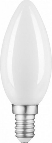 Лампа светодиодная GAUSS Свеча filament 9w 610lm 4100к е14 milky диммируемая led 103201209-D