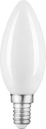 Лампа светодиодная GAUSS Свеча filament 9w 610lm 4100к е14 milky led 103201209