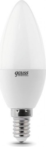 Лампа светодиодная GAUSS Свеча elementary 10w 710lm 3000k е14 led 33110