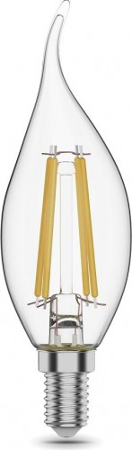 Лампа светодиодная GAUSS Свеча filament на ветру 11w 830lm 4100к е14 led 104801211 - изображение 2