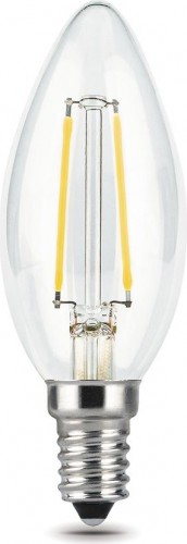 Лампа светодиодная GAUSS Свеча filament 5w 450lm 4100к е14 led 103801205