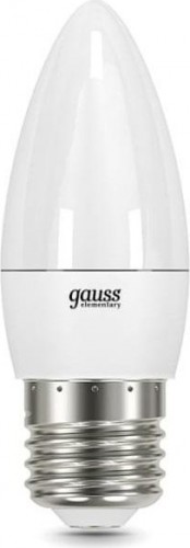 Лампа светодиодная GAUSS Свеча elementary 6w 450lm 4100k е27 led 33226