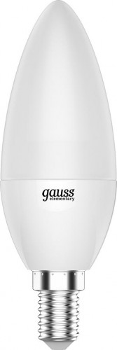Лампа светодиодная GAUSS Свеча elementary 6w 450lm 4100k е14 led 33126
