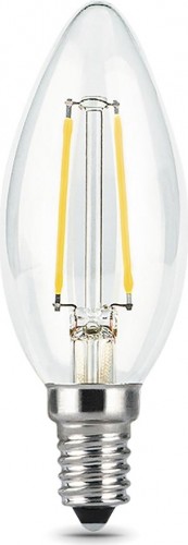 Лампа светодиодная GAUSS Свеча filament 7w 550lm 2700к е14 led 103801107