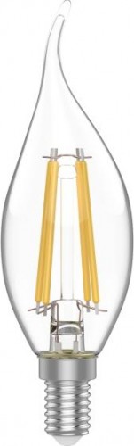Лампа светодиодная GAUSS Свеча basic filament на ветру 4,5w 420lm 4100к е14 led 1041125