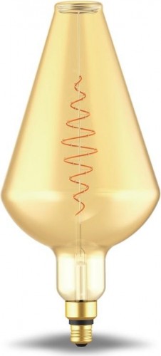 Лампа светодиодная GAUSS Vase filament 8.5w 660lm 2000к е27 golden flexible led 180802105