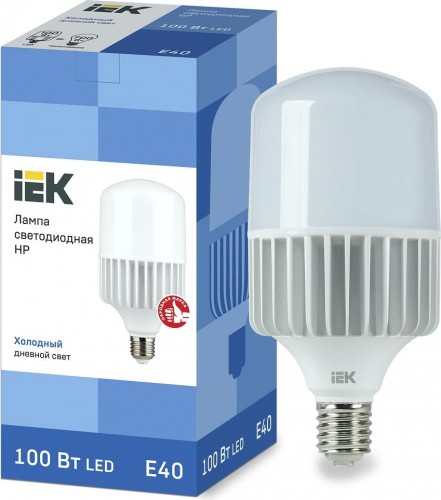Лампа светодиодная IEK HP 100Вт 230В 6500К E40 LLE-HP-100-230-65-E40