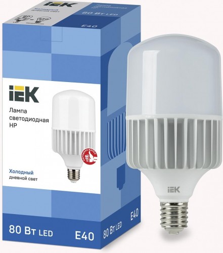 Лампа светодиодная IEK HP 80Вт 230В 6500К E40 LLE-HP-80-230-65-E40