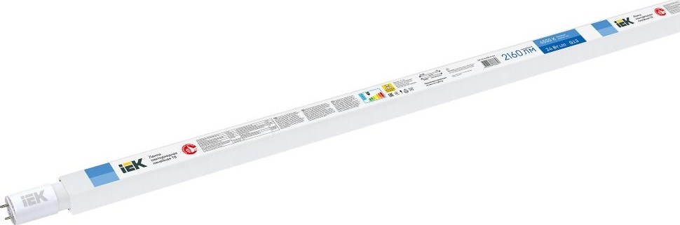 Лампа светодиодная IEK T8 24вт линейная 6500к g13 LLE-T8-24-230-65-G13