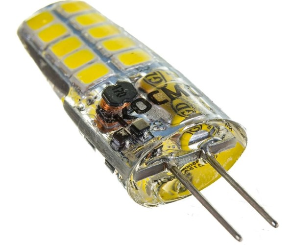 Лампа светодиодная КОСМОС 3Вт G4 12В 4500К силикон LksmLED3wJCG412v45 - изображение 2
