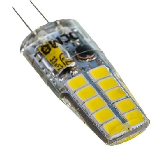 Лампа светодиодная КОСМОС 3Вт G4 12В 4500К силикон LksmLED3wJCG412v45 - изображение 3