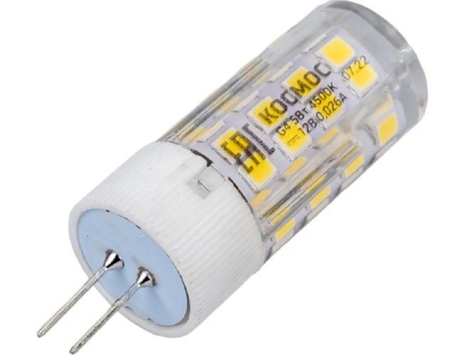 Лампа светодиодная КОСМОС 5Вт G4 12В 4500К силикон LksmLED5wJCG412v45 - изображение 3