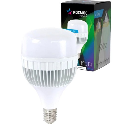 Лампа светодиодная КОСМОС PREMIUM HWLED 150W 220V E40 6500K KHWLED150WE4065