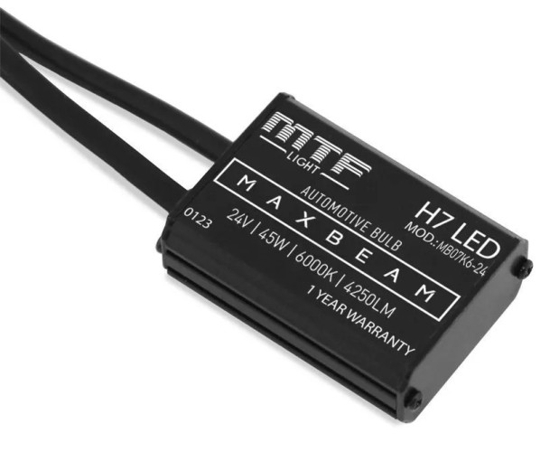 Лампа светодиодная MTF LIGHT серия MAX BEAM, H7, 24V, 45W, 4250lm, 6000K, кулер MB07K6-24 - изображение 2