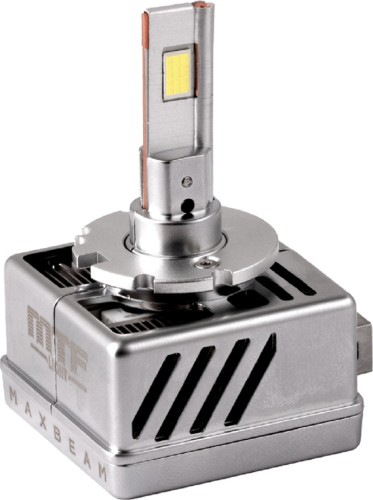 Лампа светодиодная MTF LIGHT серия MaxBeam, D1S, 85V, 35W, 4500lm, 6000K, кулер MBD1S6