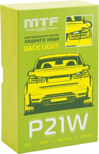 Лампа светодиодная MTF LIGHT серия BACK LIGHT в фонарь заднего хода, 12В, 16Вт, 5000к W21W RL10W21W - изображение 3