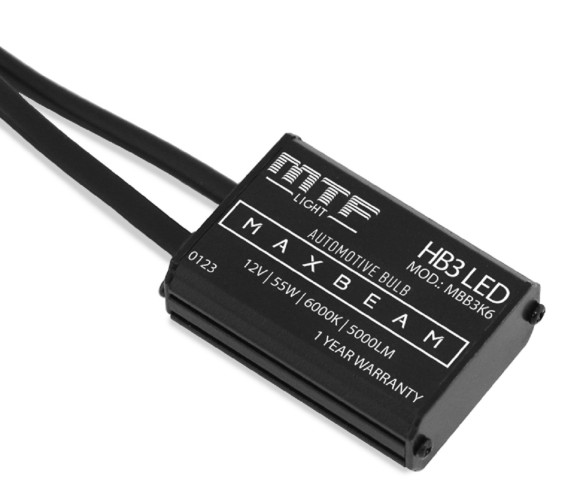 Лампа светодиодная MTF LIGHT серия MaxBeam, HB3 (9005), 12V, 55W, 5000lm, 6000K, кулер MBB3K6 - изображение 2