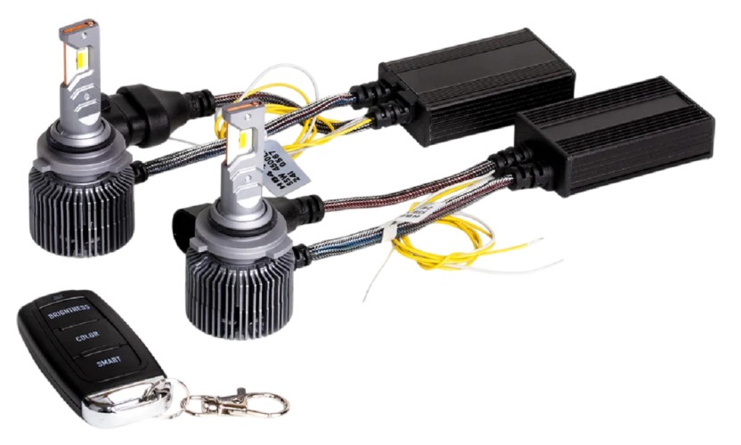 Лампа светодиодная MTF LIGHT НB4, 12V, 55W, 4500lm, 3000-7000K управление смартфон/аналоговое/ДУ SMB4K5 - изображение 3